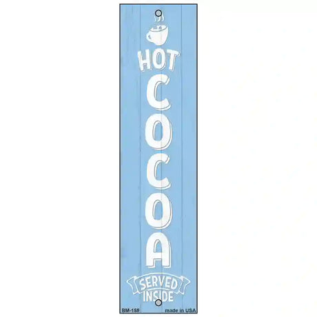 Hot Cocoa Blue Novelty Metal Bookmark BM-159