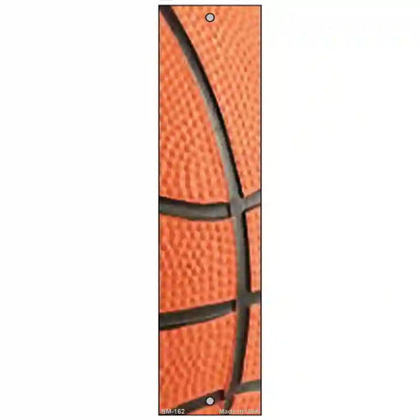 Basketball Closeup Novelty Metal Bookmark