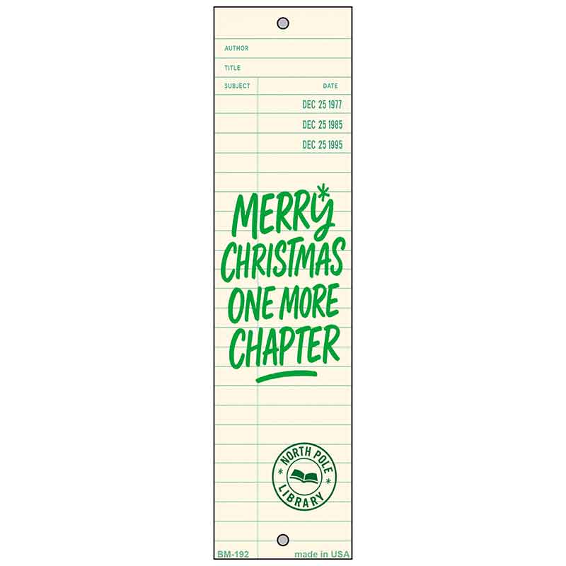 Merry Christmas Novelty Metal Bookmark BM-192