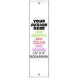 Personalized Design Your Own Custom Novelty Vertical Aluminum Bookmark | 6" x 1.5"