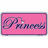 Pink Princess Tiara Novelty Metal License Plate 6" x 3" (BP)