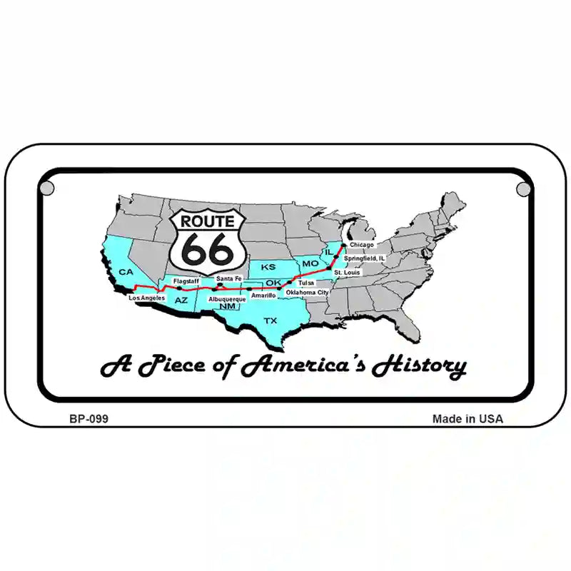 A Piece Of History Novelty Metal License Plate 6" x 3" (BP)