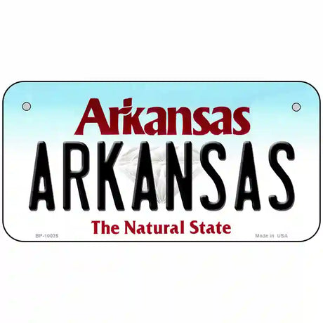 Arkansas Metal Novelty License Plate 6" x 3" (BP)