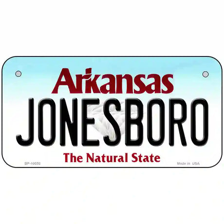 Jonesboro Arkansas Metal Novelty License Plate 6" x 3" (BP)