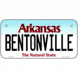 Bentonville Arkansas Metal Novelty License Plate 6" x 3" (BP)