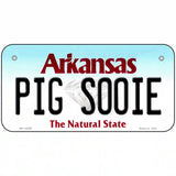 Pig Sooie Arkansas Metal Novelty License Plate