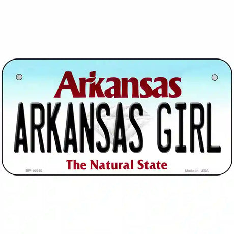 Arkansas Girl Arkansas Metal Novelty License Plate 6" x 3" (BP)