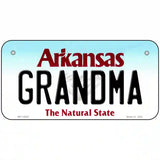 Grandma Arkansas Metal Novelty License Plate 6" x 3" (BP)