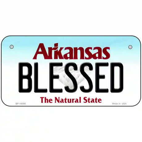 Blessed Arkansas Metal Novelty License Plate 6" x 3" (BP)