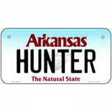 Hunter Arkansas Metal Novelty License Plate 6" x 3" (BP)