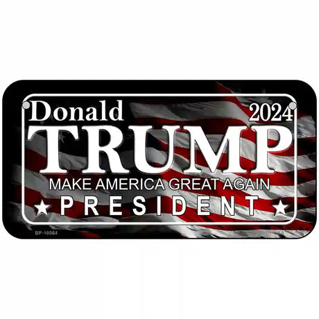 Trump 2024 Metal Novelty License Plate