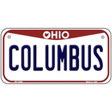 Columbus Ohio Metal Novelty License Plate 6" x 3" (BP)