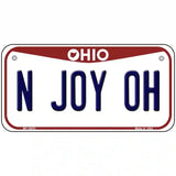 N Joy OH Ohio Metal Novelty License Plate 6" x 3" (BP)