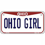 Ohio Girl Ohio Metal Novelty License Plate 6" x 3" (BP)