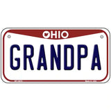 Grandpa Ohio Metal Novelty License Plate 6" x 3" (BP)