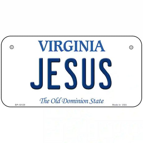 Jesus Virginia Metal Novelty License Plate 6" x 3" (BP)