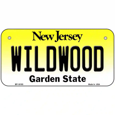 Wildwood New Jersey Metal Novelty License Plate 6" x 3" (BP)