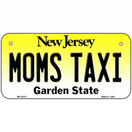 Moms Taxi New Jersey Metal Novelty License Plate 6" x 3" (BP)