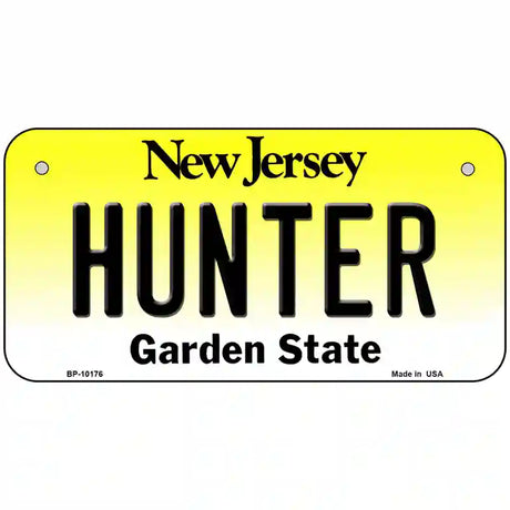 Hunter New Jersey Metal Novelty License Plate 6" x 3" (BP)