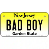 Bad Boy New Jersey Metal Novelty License Plate 6" x 3" (BP)