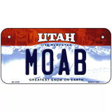 Moab Utah Metal Novelty License Plate 6" x 3" (BP)