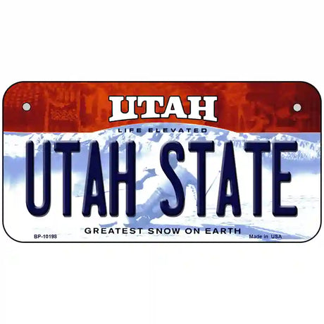 Utah State Utah Metal Novelty License Plate 6" x 3" (BP)