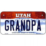 Grandpa Utah Metal Novelty License Plate 6" x 3" (BP)