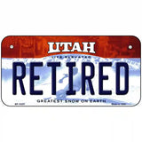 Retired Utah Metal Novelty License Plate 6" x 3" (BP)