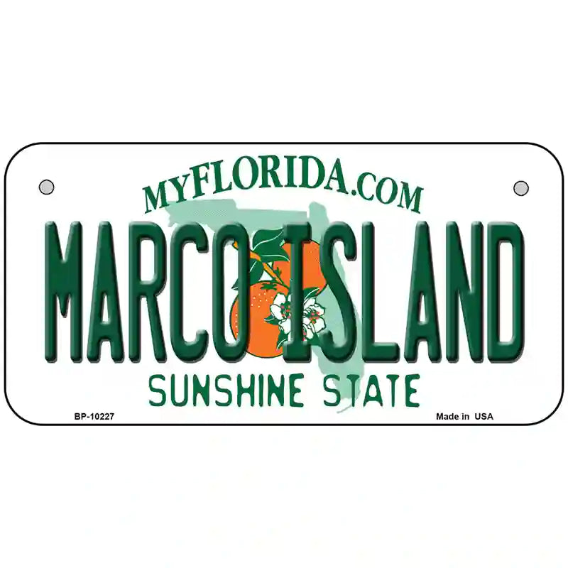 Marco Island Florida Metal Novelty License Plate