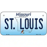 St Louis Missouri Metal Novelty License Plate 6" x 3" (BP)