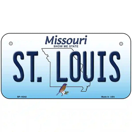 St Louis Missouri Metal Novelty License Plate 6" x 3" (BP)