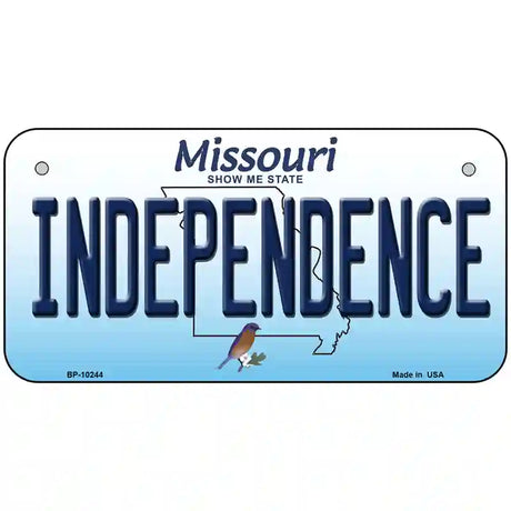 Independence Missouri Metal Novelty License Plate 6" x 3" (BP)