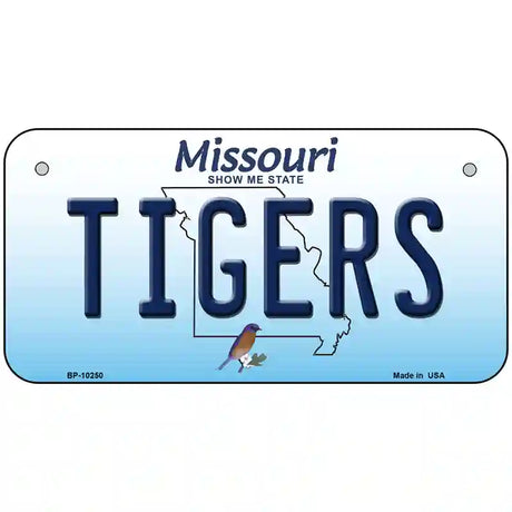 Tigers Missouri Metal Novelty License Plate 6" x 3" (BP)