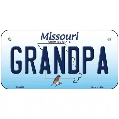 Grandpa Missouri Metal Novelty License Plate 6" x 3" (BP)