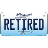 Retired Missouri Metal Novelty License Plate 6" x 3" (BP)