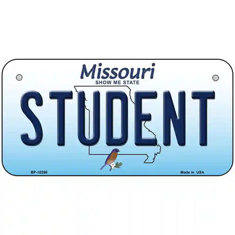 Student Missouri Metal Novelty License Plate 6" x 3" (BP)