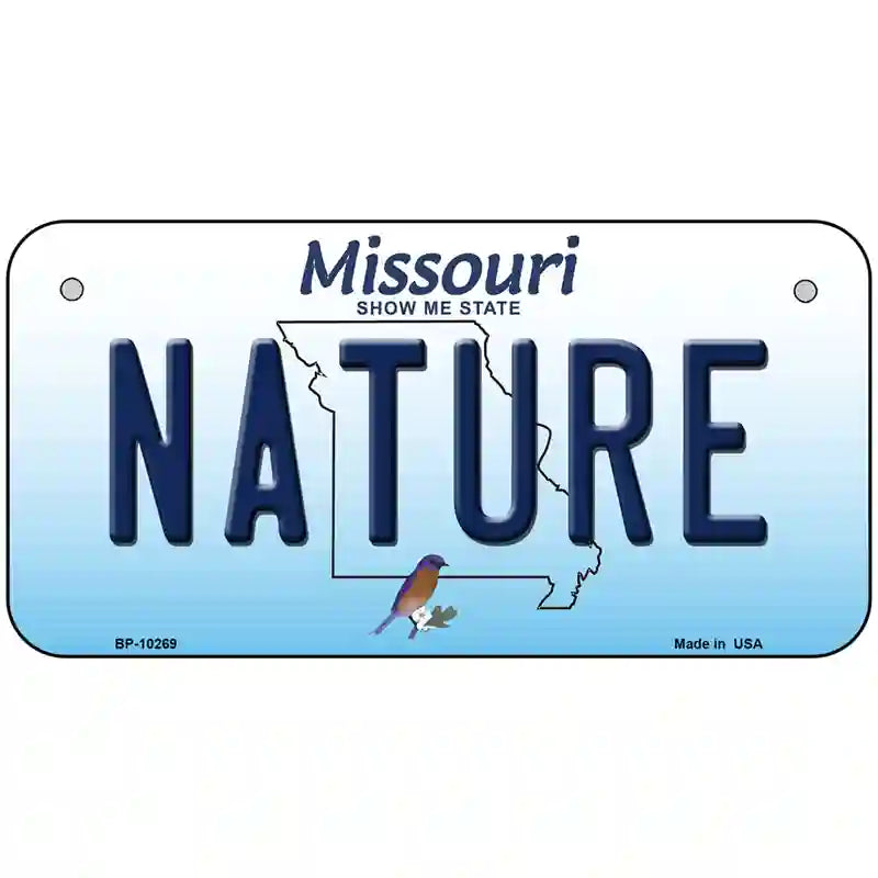 Nature Missouri Metal Novelty License Plate 6" x 3" (BP)