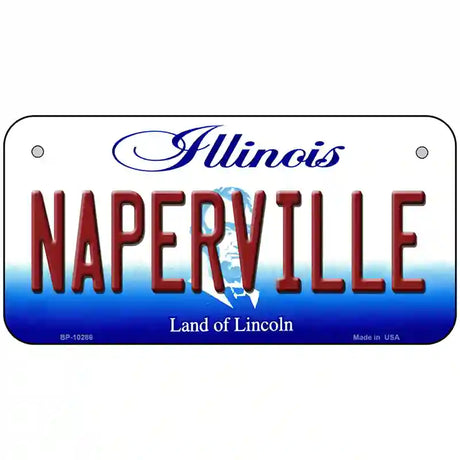 Naperville Illinois Metal Novelty License Plate 6" x 3" (BP)