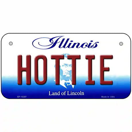 Hottie Illinois Metal Novelty License Plate 6" x 3" (BP)