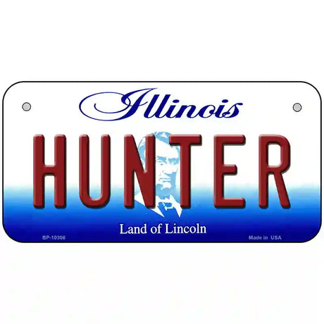 Hunter Illinois Metal Novelty License Plate 6" x 3" (BP)