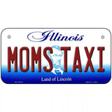 Moms Taxi Illinois Metal Novelty License Plate 6" x 3" (BP)