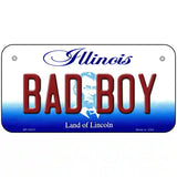 Bad Boy Illinois Metal Novelty License Plate 6" x 3" (BP)