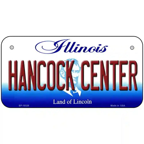 Hancock Center Illinois Metal Novelty License Plate 6" x 3" (BP)