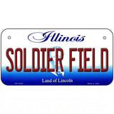 Soldier Field Illinois Metal Novelty License Plate 6" x 3" (BP)