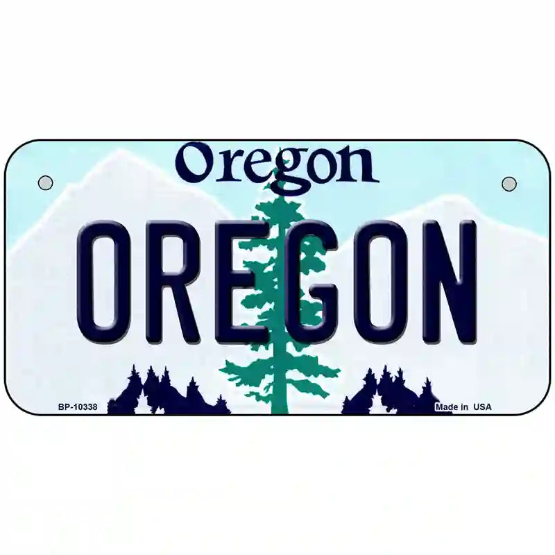 Oregon Metal Novelty License Plate 6" x 3" (BP)