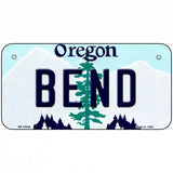 Bend Oregon Metal Novelty License Plate 6" x 3" (BP)