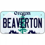 Beaverton Oregon Metal Novelty License Plate 6" x 3" (BP)