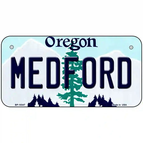 Medford Oregon Metal Novelty License Plate 6" x 3" (BP)