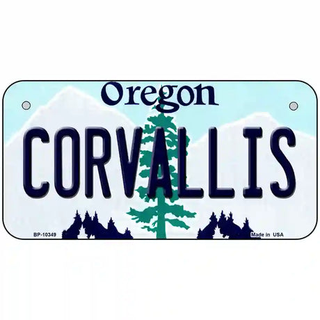 Corvallis Oregon Metal Novelty License Plate 6" x 3" (BP)