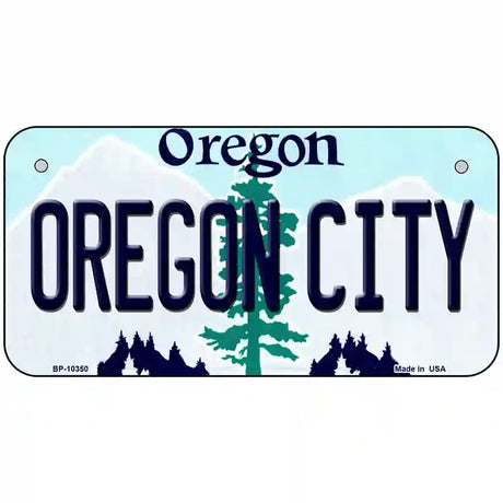 Oregon City Oregon Metal Novelty License Plate 6" x 3" (BP)